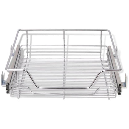 vidaXL Panier en treillis métallique 2 pcs 500 mm Argenté