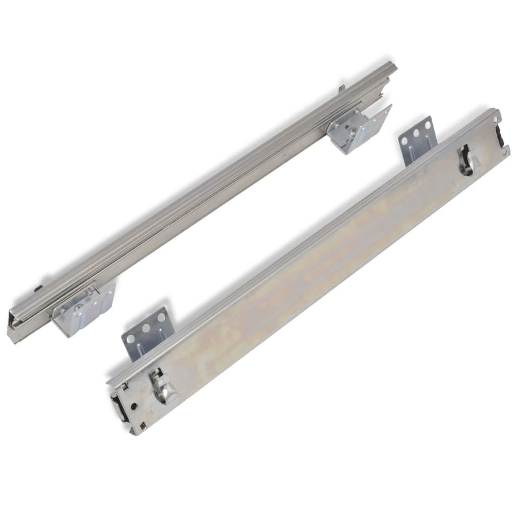 vidaXL Panier en treillis métallique 2 pcs 500 mm Argenté