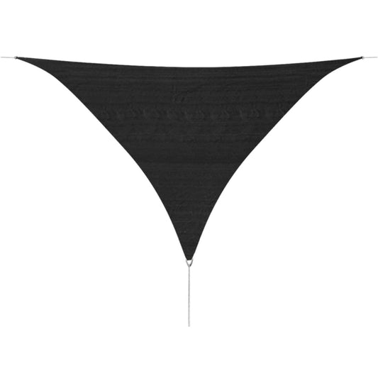 vidaXL Parasol en PEHD triangulaire 3,6 x 3,6 x 3,6 m Anthracite