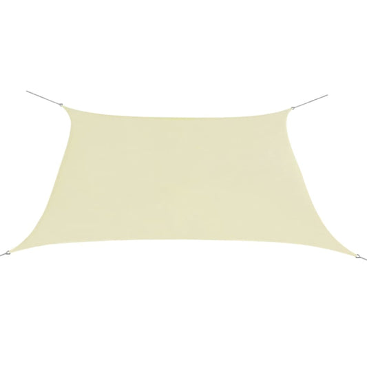 vidaXL Parasol en tissu oxford carré 3,6 x 3,6 m crème