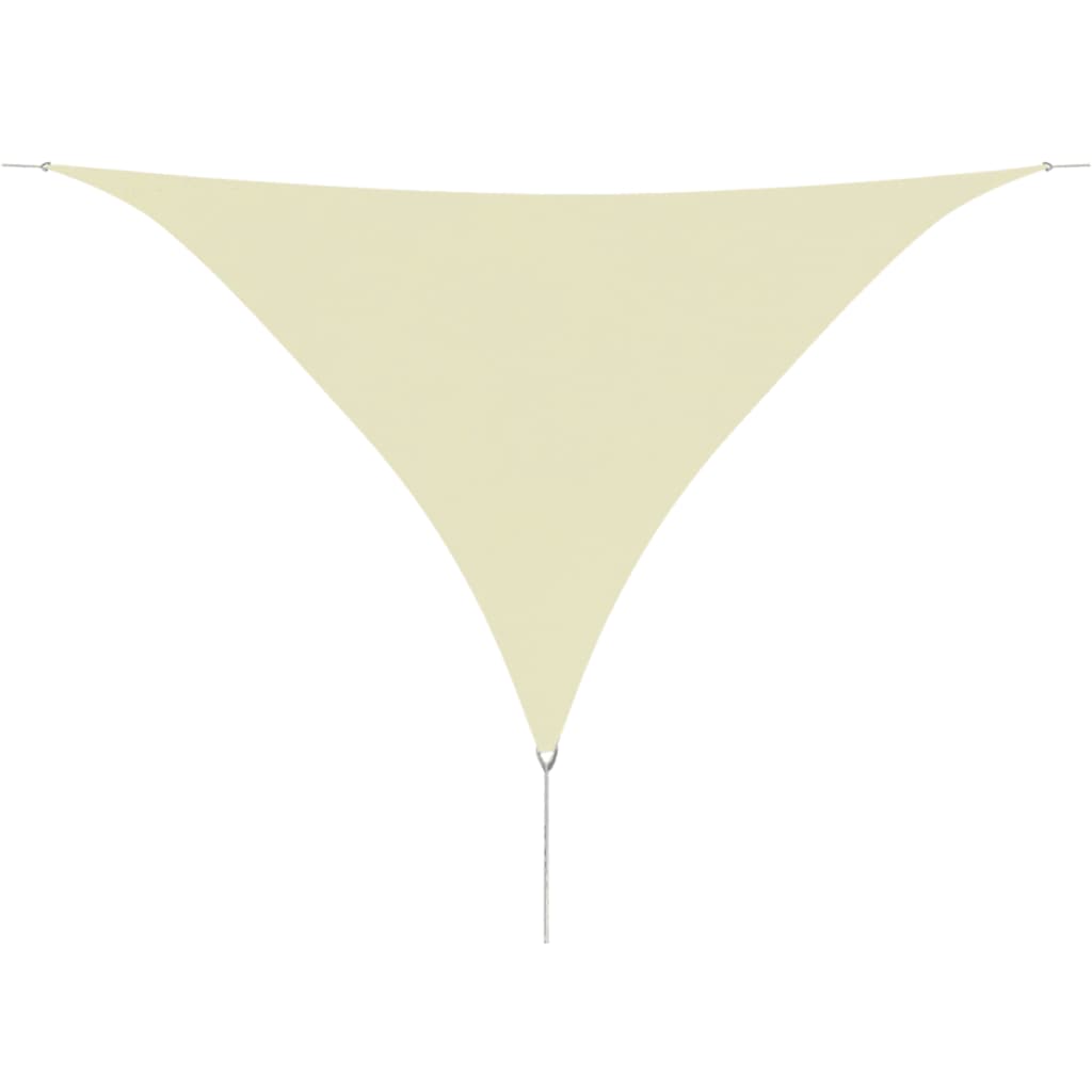 vidaXL Voile de parasol tissu oxford triangulaire 3,6x3,6x3,6 m crème