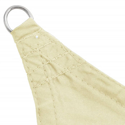 vidaXL Voile de parasol tissu oxford triangulaire 5x5x5 m crème
