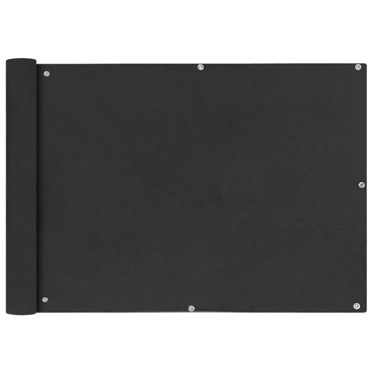vidaXL Écran de balcon en tissu Oxford 75x400 cm Anthracite