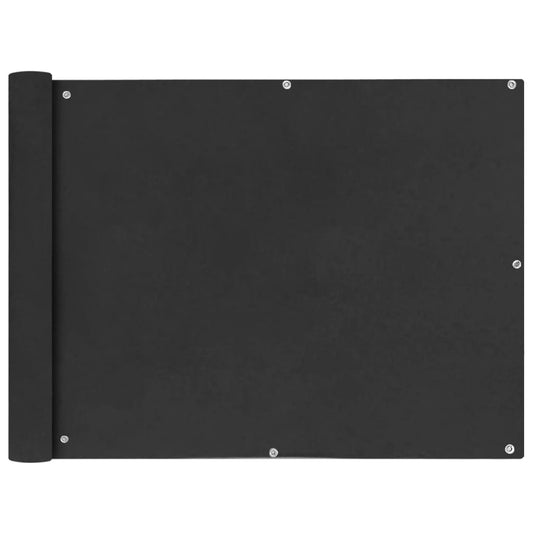 vidaXL Écran de balcon en tissu Oxford anthracite de 90x400 cm