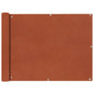 vidaXL Écran de balcon en tissu Oxford 90x400 cm Ocre marron