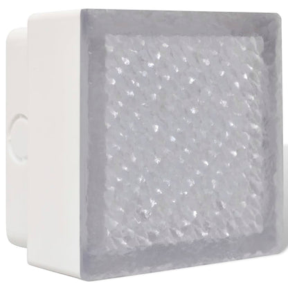 vidaXL 6 lampes LED d'éclairage incorporées au sol 100x100x68 mm