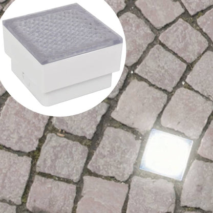 vidaXL 6 lampes LED d'éclairage incorporées au sol 100x100x68 mm
