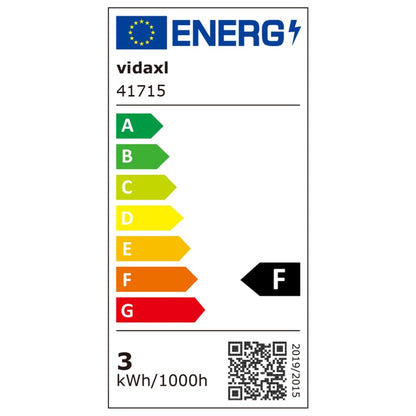 vidaXL 6 lampes LED d'éclairage incorporées au sol 100x100x68 mm