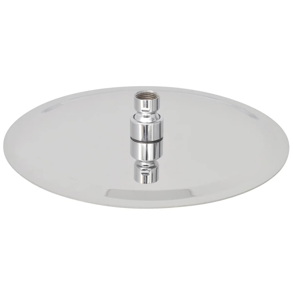 vidaXL Tête de douche plongeante ronde en acier inoxydable 25 cm