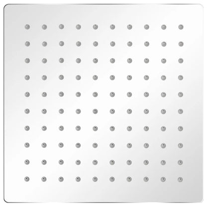 vidaXL Tête de douche plongeante carrée en acier inoxydable 20x20 cm