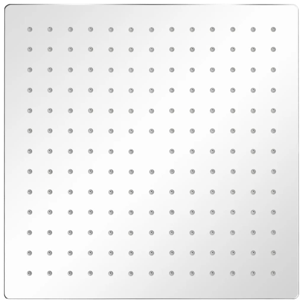 vidaXL Tête de douche plongeante carrée en acier inoxydable 30x30 cm