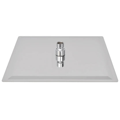 vidaXL Tête de douche plongeante carrée en acier inoxydable 30x30 cm
