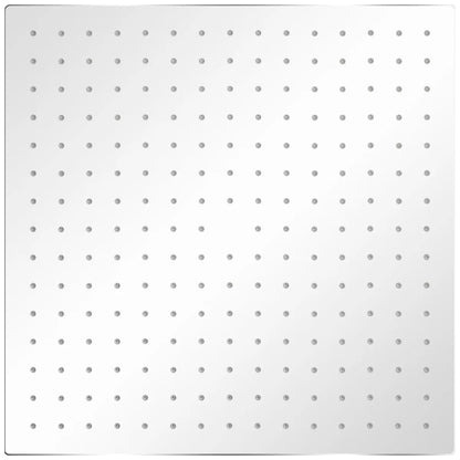 vidaXL Tête de douche plongeante carrée en acier inoxydable 40x40 cm