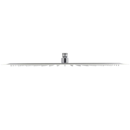vidaXL Tête de douche plongeante carrée en acier inoxydable 40x40 cm