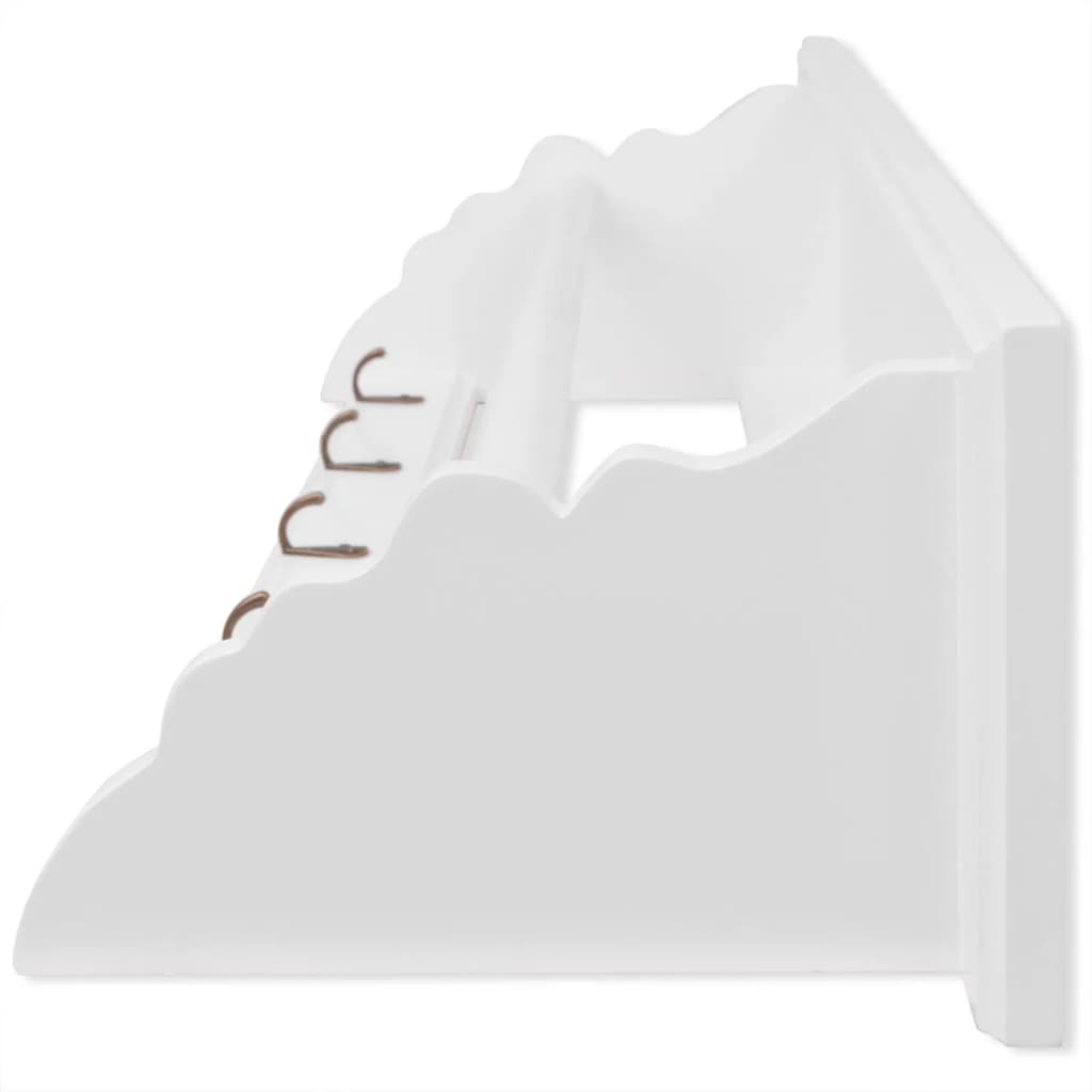 vidaXL Porte-manteau PFDM blanc style baroque