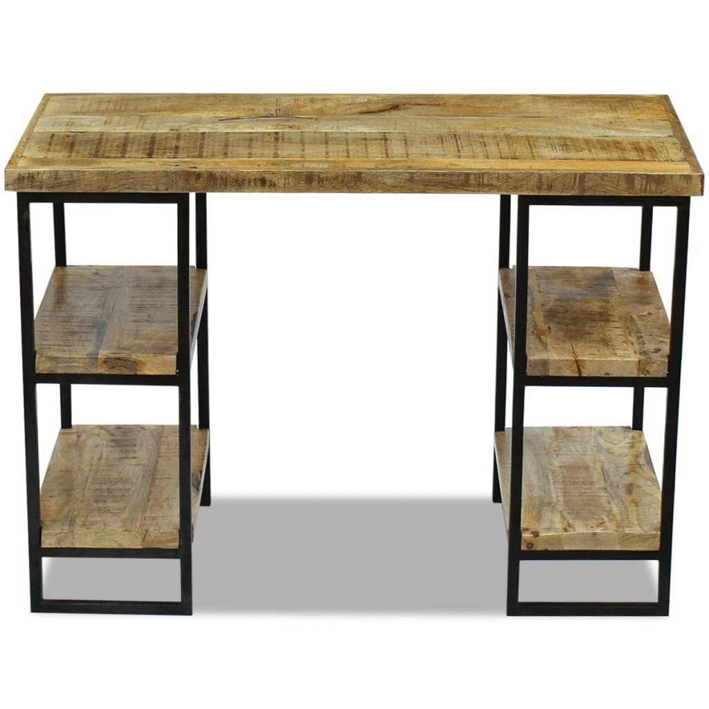 vidaXL Bureau en bois de manguier 110 x 50 x 76 cm
