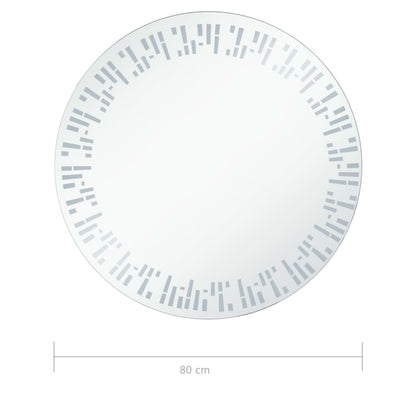 vidaXL Miroir à LED pour salle de bain 80 cm