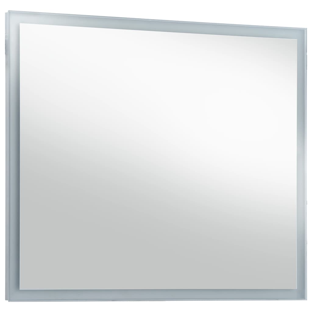 vidaXL Miroir mural à LED pour salle de bains 80x60 cm
