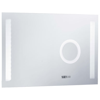 vidaXL Miroir mural à LED de salle de bain et capteur tactile 100x60cm
