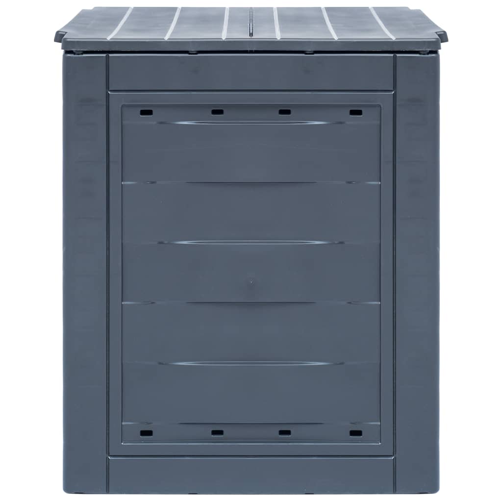 vidaXL Bac à compost de jardin Gris 60x60x73 cm 260 L