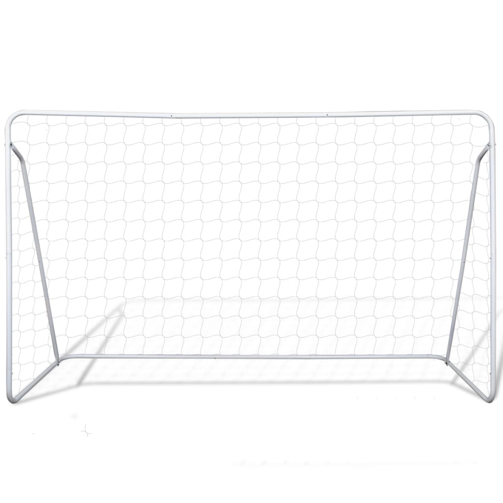 vidaXL Filets de but de football Acier 2 pcs 240x90x150 cm