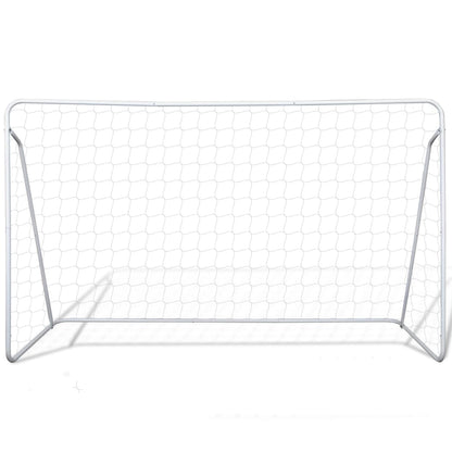 vidaXL Filets de but de football Acier 2 pcs 240x90x150 cm