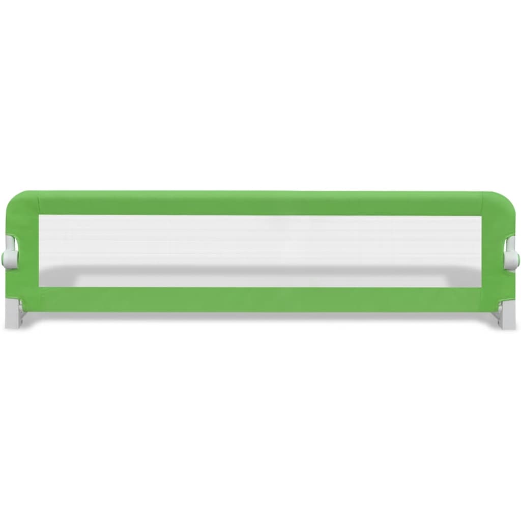 vidaXL Barrière de lit de sécurité pour tout-petits 2pcs Vert 150x42cm