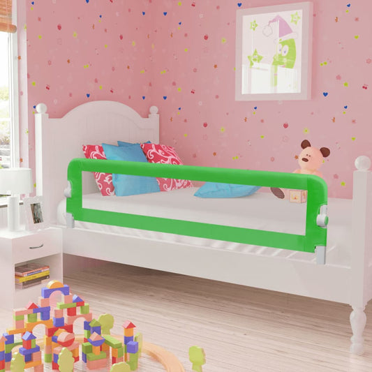 vidaXL Barrière de lit de sécurité pour tout-petits 2pcs Vert 150x42cm