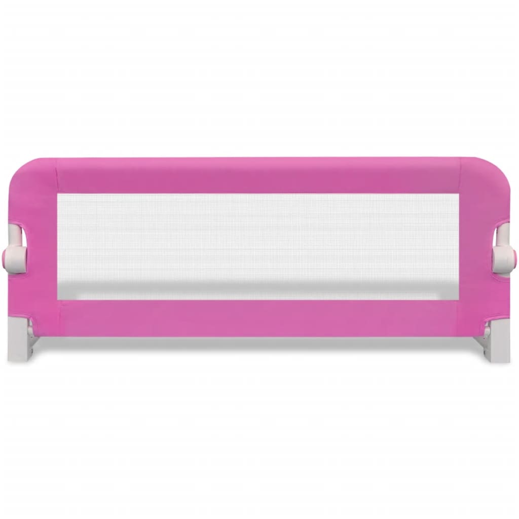 vidaXL Barrière de lit de sécurité pour tout-petits 2pcs Rose 102x42cm