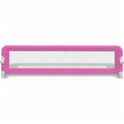 vidaXL Barrière de lit de sécurité pour tout-petits 2pcs Rose 150x42cm