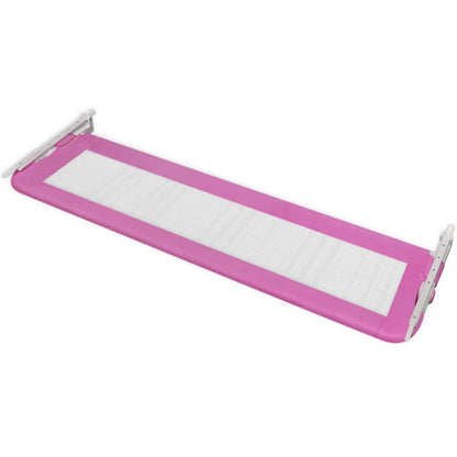 vidaXL Barrière de lit de sécurité pour tout-petits 2pcs Rose 150x42cm