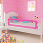 vidaXL Barrière de lit de sécurité pour tout-petits 2pcs Rose 150x42cm