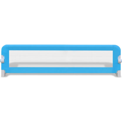 vidaXL Barrière de lit de sécurité pour tout-petits 2pcs Bleu 150x42cm