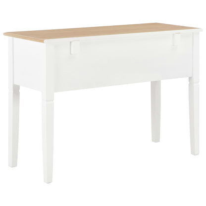 vidaXL Bureau Blanc 109,5 x 45 x 77,5 cm Bois