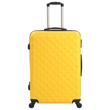 vidaXL Valise rigide 3 pcs Jaune ABS