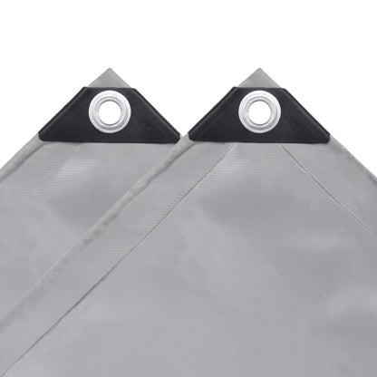 vidaXL Bâche 650 g / m² 6 x 8 m Gris
