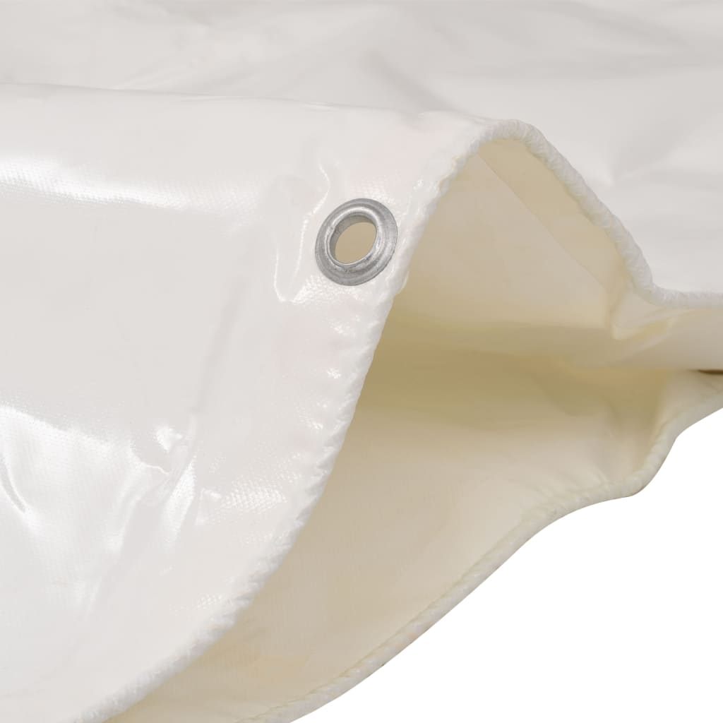 vidaXL Bâche 650 g / m² 5 x 6 m Blanc