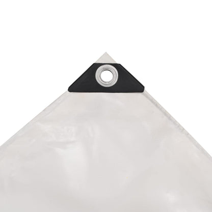 vidaXL Bâche 650 g / m² 5 x 6 m Blanc