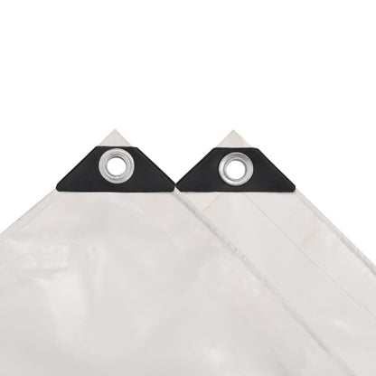 vidaXL Bâche 650 g / m² 6 x 8 m Blanc
