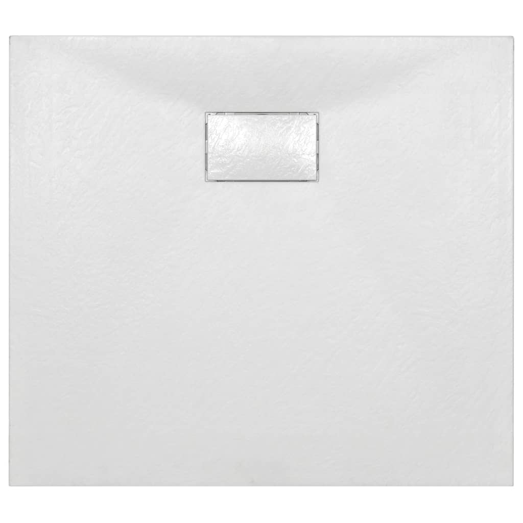 vidaXL Bac de douche SMC Blanc 90 x 80 cm