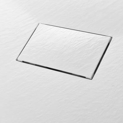vidaXL Bac de douche SMC Blanc 90 x 80 cm