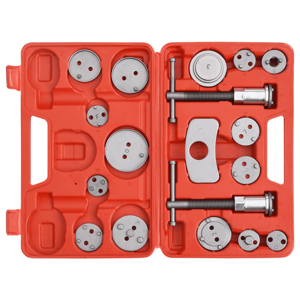 vidaXL Trousse à outils pour étriers de freins à disque 18 pcs