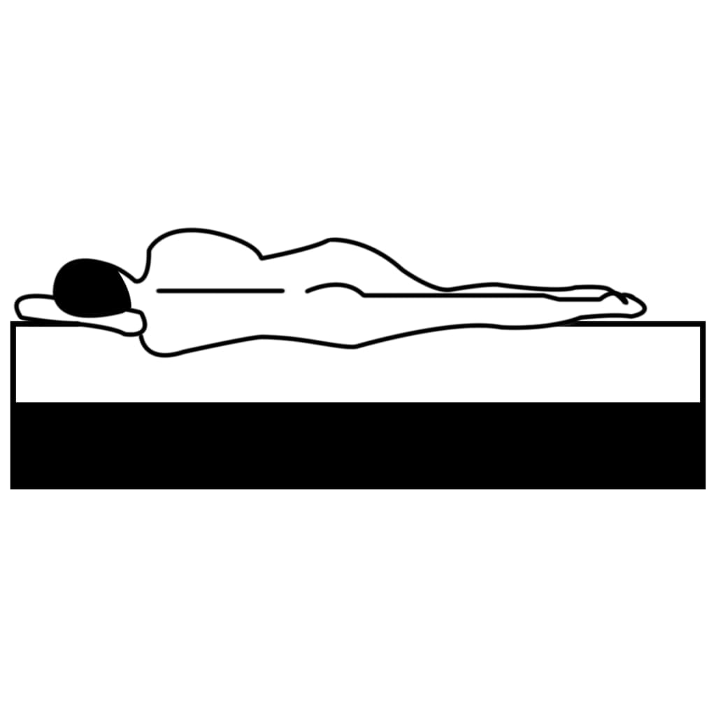 vidaXL Sur-matelas 160 x 200 cm Mousse froide Profil d'œuf 6 cm