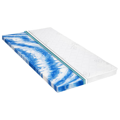 vidaXL Sur-matelas 160 x 200 cm Mousse de gel 7 cm