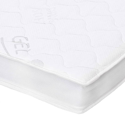 vidaXL Sur-matelas 160 x 200 cm Mousse de gel 7 cm