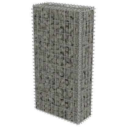 vidaXL Mur en gabion avec couvercles Acier galvanisé 50 x 20 x 100 cm