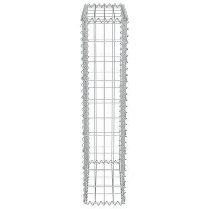 vidaXL Mur en gabion avec couvercles Acier galvanisé 50 x 20 x 100 cm