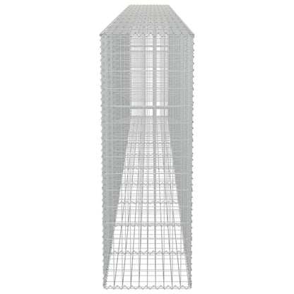 vidaXL Mur à gabion avec couvercles Acier galvanisé 600 x 50 x 150 cm
