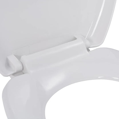 vidaXL Abattant WC à fermeture en douceur Libération rapide Blanc