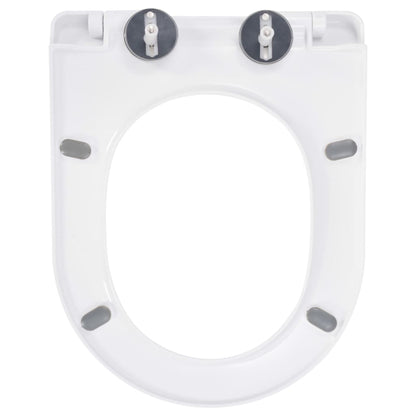 vidaXL Abattant WC à fermeture en douceur Libération rapide Blanc